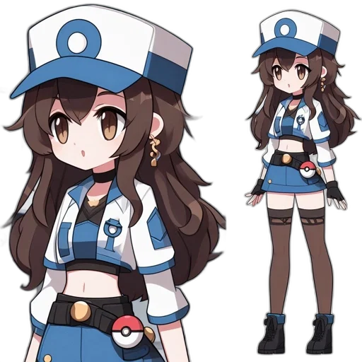 staff, hat, dress, concept art, anime, pixel art, cartoon, monochrome transparent PNG cut-out