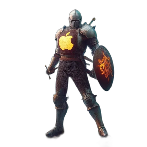 weapon, sword, robot, mask, concept art, 3d render, fantasy art, pixel art transparent PNG cut-out
