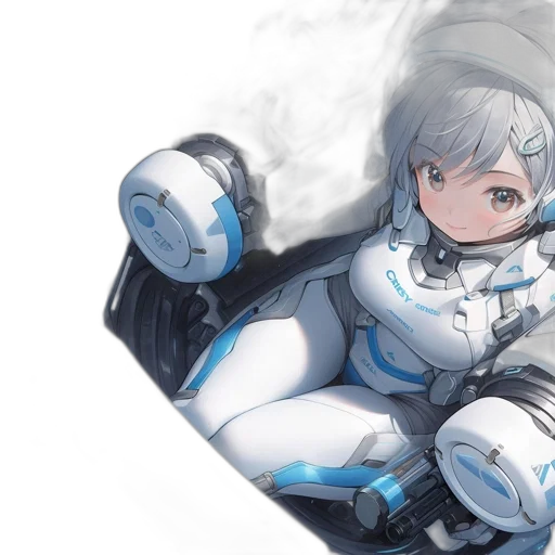 robot, weapon, sword, face, anime, concept art, fantasy art, watercolor transparent PNG cut-out