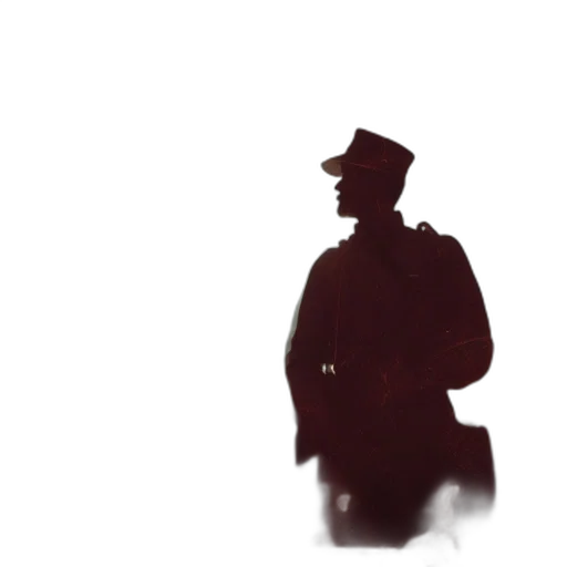 staff, hat, jacket, face, concept art, photorealistic, 3d render, comic book art transparent PNG cut-out