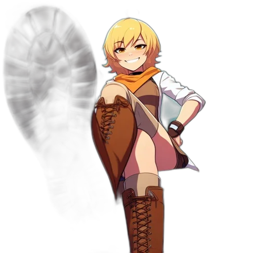 staff, weapon, sword, jacket, concept art, fantasy art, pixel art, anime transparent PNG cut-out