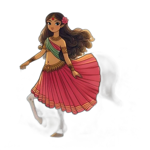 dress, concept art, 3d render, fantasy art, watercolor, verdant, forest, centaur transparent PNG cut-out