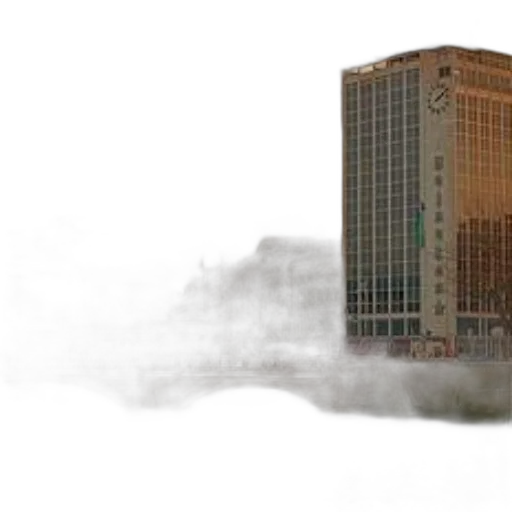 building, weapon, concept art, photorealistic, 3d render, fog, picturesque, cityscape transparent PNG cut-out