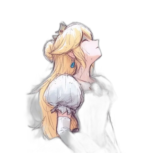 dress, crown, mask, staff, watercolor, concept art, anime, fantasy art transparent PNG cut-out