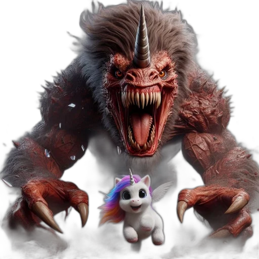 creature, animal, concept art, 3d render, fantasy art, photorealistic, fearsome, fiery transparent PNG cut-out