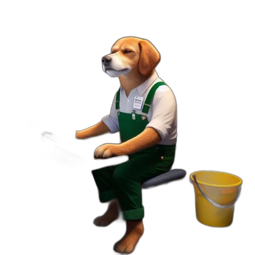 staff, animal, furniture, robot, 3d render, concept art, pixel art, inside transparent PNG cut-out