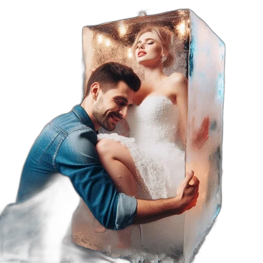 concept art, photorealistic, oil painting, underwater, snow, fire, outer space, man transparent PNG cut-out