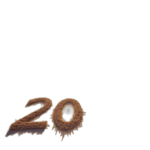 hair, animal, food, creature, 3d render, photorealistic, concept art, earth tones transparent PNG cut-out