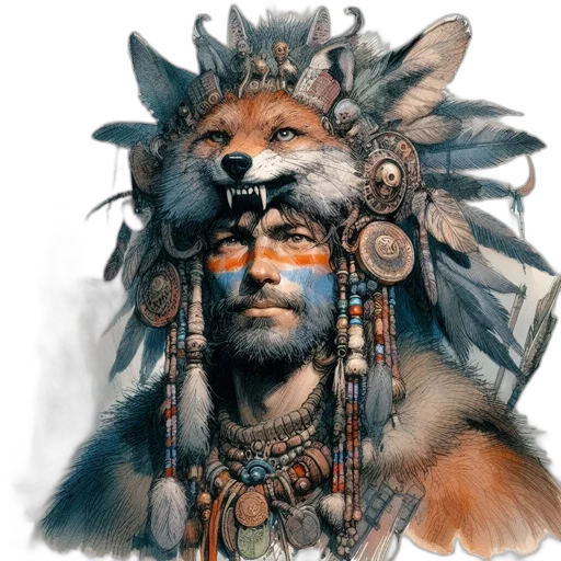 mask, jewelry, face, animal, fantasy art, concept art, photorealistic, watercolor transparent PNG cut-out