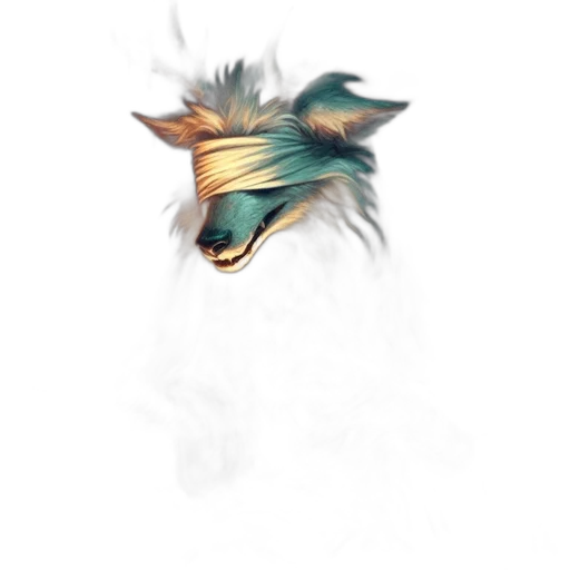 dragon, mask, creature, animal, fantasy art, concept art, 3d render, watercolor transparent PNG cut-out