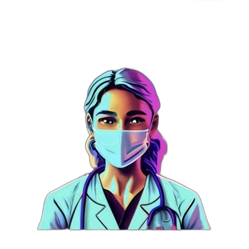 staff, mask, face, pixel art, cartoon, comic book art, concept art, neon lights transparent PNG cut-out