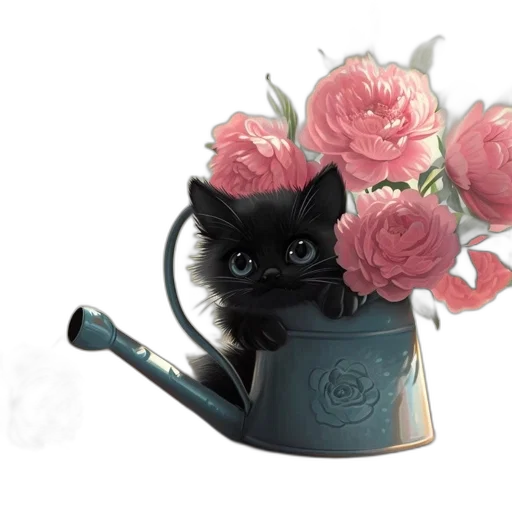 flower, crown, staff, photorealistic, oil painting, 3d render, fantasy art, dark transparent PNG cut-out