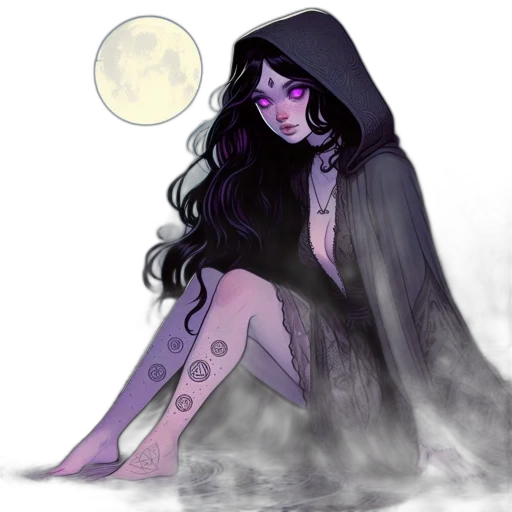 dress, creature, fantasy art, concept art, watercolor, pixel art, neon lights, fog transparent PNG cut-out