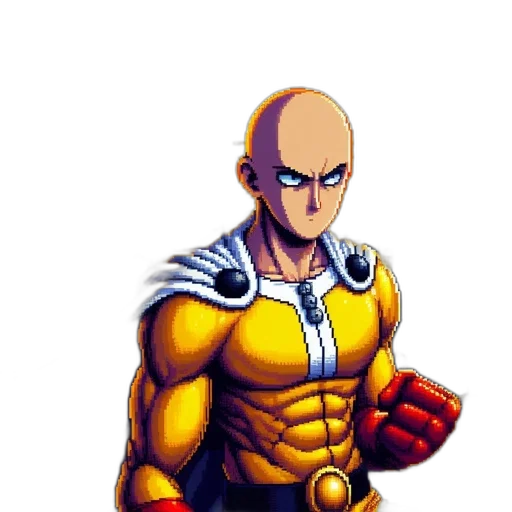 robot, staff, face, weapon, comic book art, pixel art, concept art, anime transparent PNG cut-out