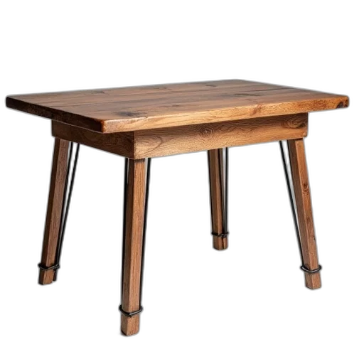 furniture, 3d render, wood, metal transparent PNG cut-out