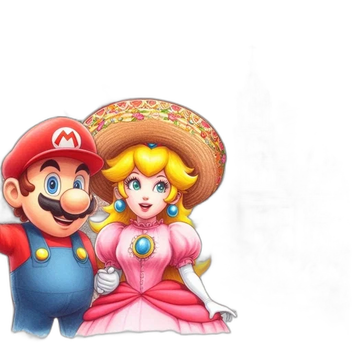 dress, hat, crown, weapon, concept art, 3d render, pixel art, photorealistic transparent PNG cut-out