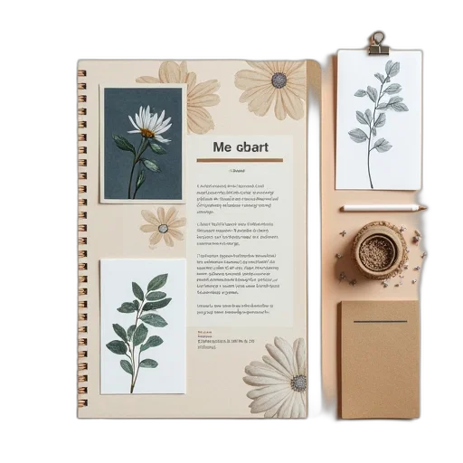 flower, earth tones, monochrome, golden, all, about, journal, bundle transparent PNG cut-out