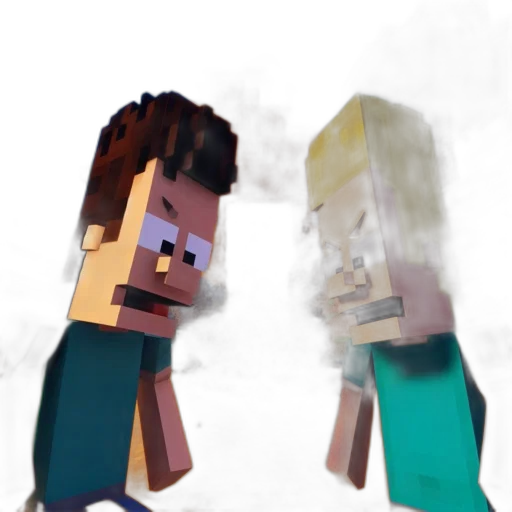 face, mask, 3d render, pixel art, concept art, cartoon, underwater, fire transparent PNG cut-out