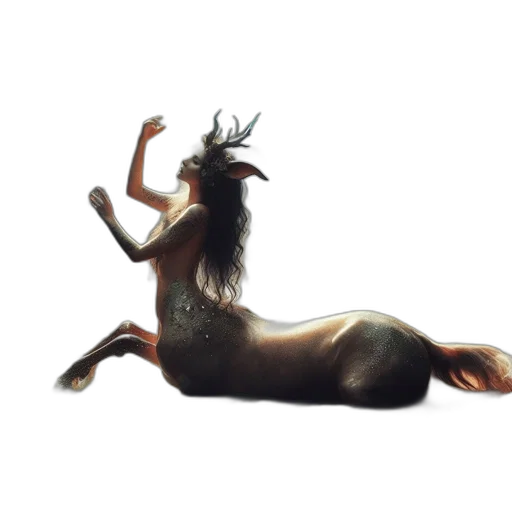 creature, animal, dragon, hair, concept art, fantasy art, 3d render, photorealistic transparent PNG cut-out