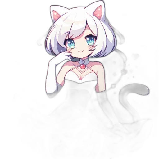 staff, creature, animal, pixel art, anime, watercolor, fantasy art, fog transparent PNG cut-out