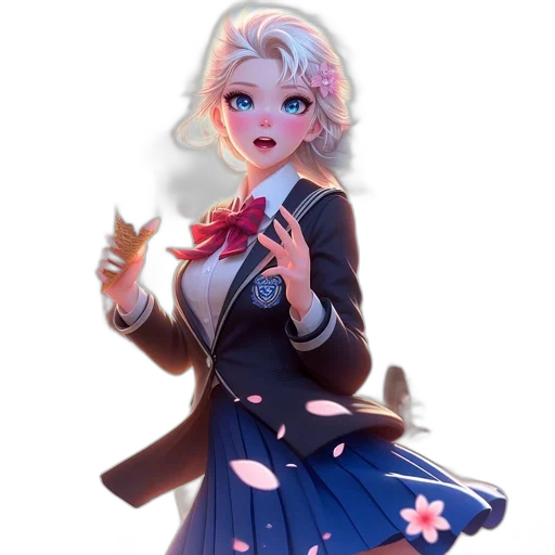 staff, dress, jacket, anime, concept art, cartoon, fantasy art, animated transparent PNG cut-out