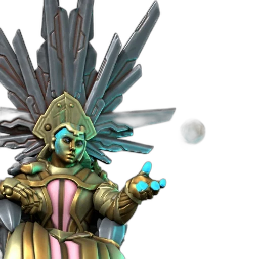 staff, mask, jewelry, concept art, fantasy art, 3d render, pastel, blue transparent PNG cut-out