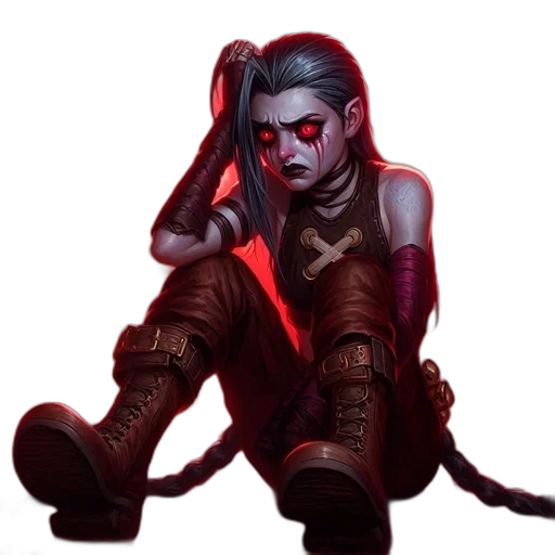 staff, concept art, fantasy art, cyberpunk, comic book art, red, dark, gothic transparent PNG cut-out