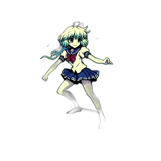 dress, staff, weapon, creature, pixel art, anime, concept art, 3d render transparent PNG cut-out