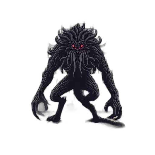 creature, hair, mask, animal, concept art, pixel art, fantasy art, 3d render transparent PNG cut-out