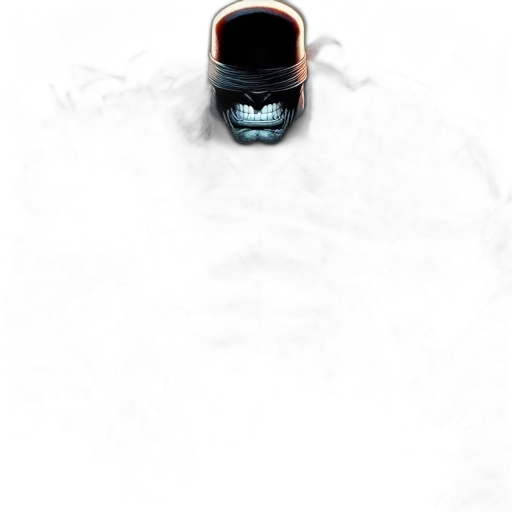 mask, face, robot, creature, concept art, photorealistic, comic book art, pixel art transparent PNG cut-out