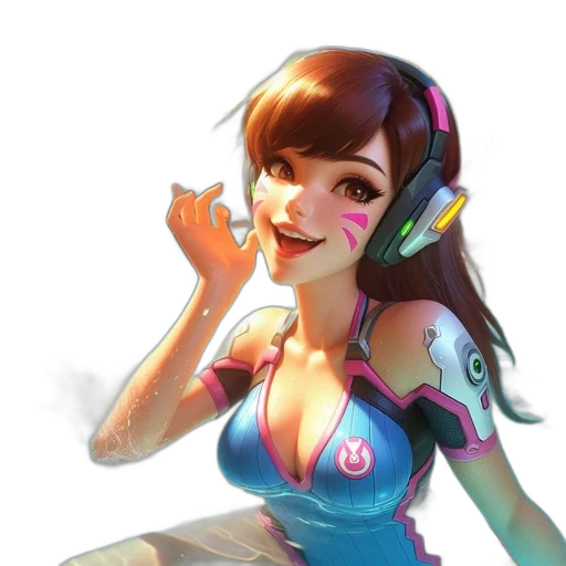 robot, dress, face, staff, concept art, fantasy art, anime, 3d render transparent PNG cut-out