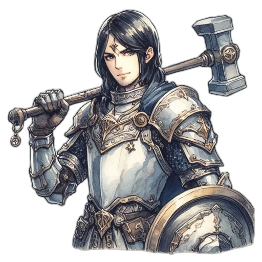 sword, staff, weapon, face, fantasy art, concept art, pixel art, watercolor transparent PNG cut-out