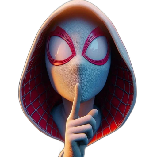 mask, jacket, face, staff, 3d render, concept art, cartoon, comic book art transparent PNG cut-out