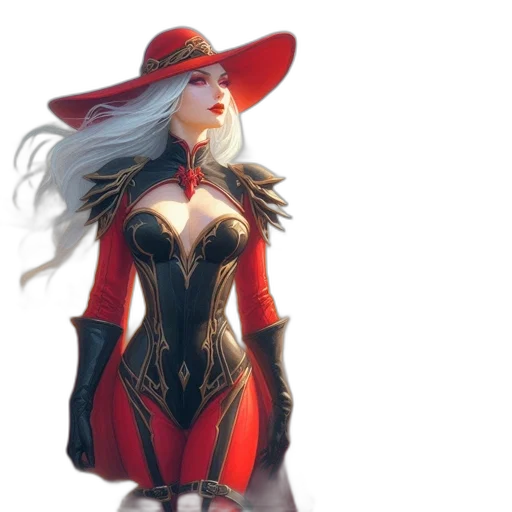 dress, hat, crown, mask, concept art, fantasy art, comic book art, pixel art transparent PNG cut-out