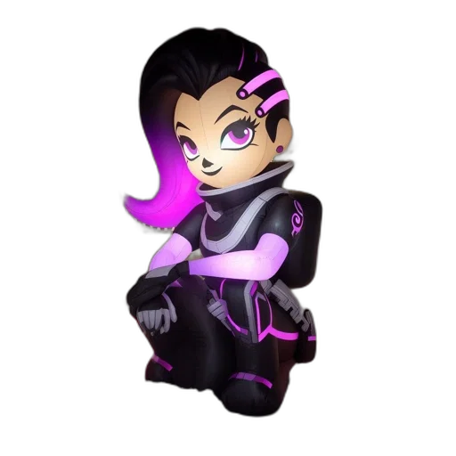 staff, weapon, robot, 3d render, cyberpunk, vaporwave, concept art, dark transparent PNG cut-out