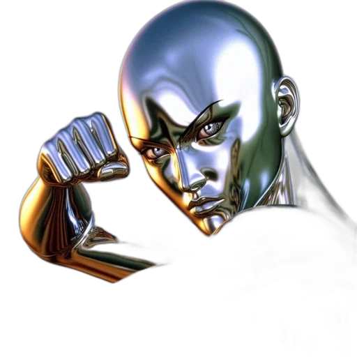 mask, face, robot, weapon, concept art, comic book art, photorealistic, 3d render transparent PNG cut-out