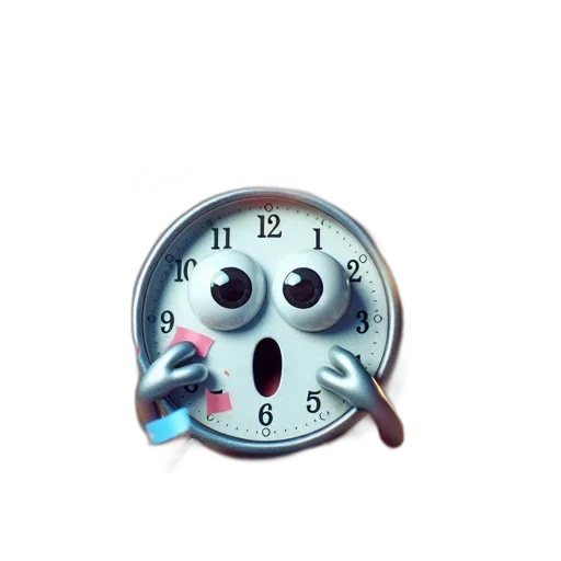 mask, face, 3d render, concept art, vaporwave, animated, talking, clock transparent PNG cut-out