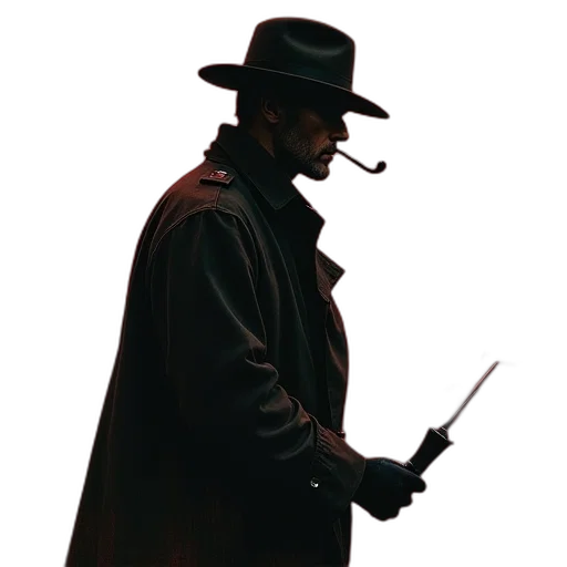 staff, hat, jacket, weapon, concept art, comic book art, pixel art, photorealistic transparent PNG cut-out