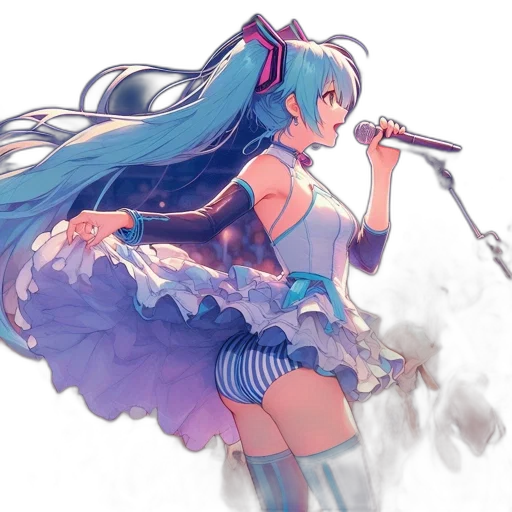 dress, weapon, staff, sword, anime, concept art, fantasy art, pixel art transparent PNG cut-out