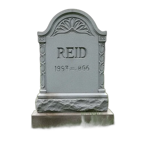 furniture, staff, 3d render, photorealistic, red, headstone, reid, david transparent PNG cut-out