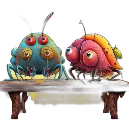 furniture, food, creature, concept art, 3d render, fantasy art, watercolor, underwater transparent PNG cut-out
