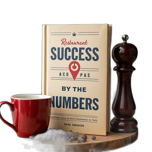 book, cover, featuring, coffee, mug, pepper, grinder, words transparent PNG cut-out
