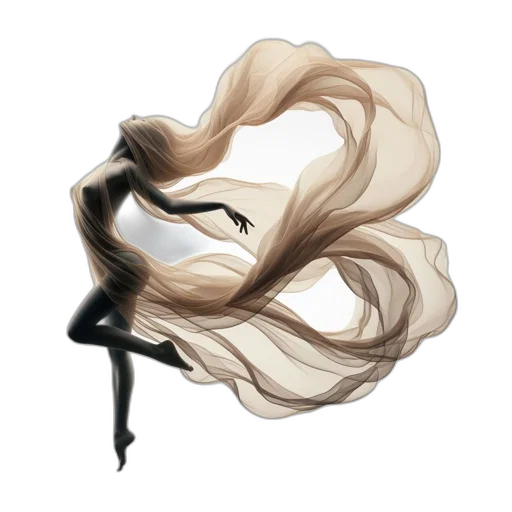 hair, mask, dress, flower, concept art, fantasy art, photorealistic, watercolor transparent PNG cut-out