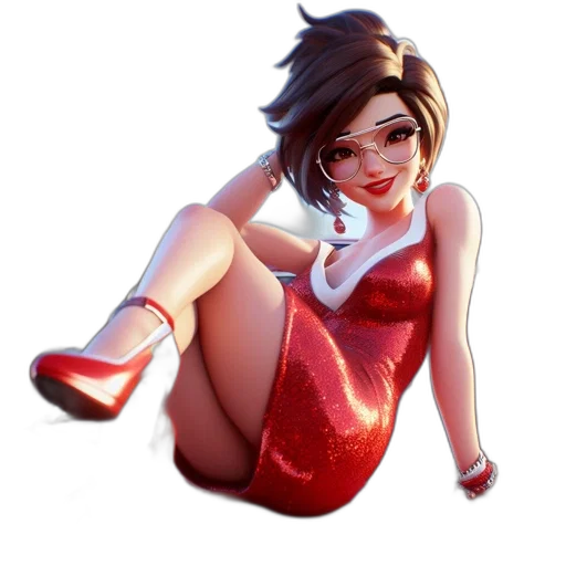 dress, shoes, staff, concept art, fantasy art, 3d render, comic book art, neon lights transparent PNG cut-out