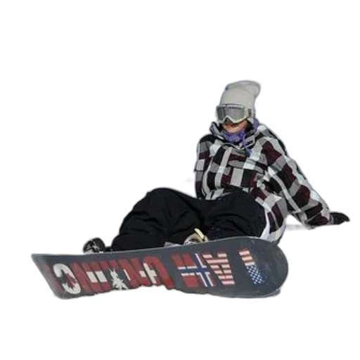 jacket, snowboarder, wearing, plaid transparent PNG cut-out
