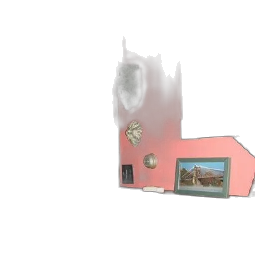 furniture, building, shoes, car, 3d render, vaporwave, concept art, photorealistic transparent PNG cut-out
