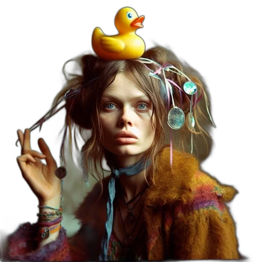 jewelry, crown, jacket, hat, photorealistic, concept art, fantasy art, cyberpunk transparent PNG cut-out