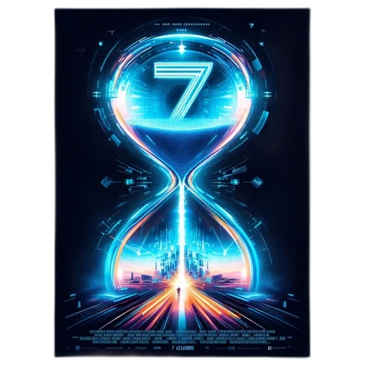 concept art, neon lights, outer space, futuristic, poster, features, large, digital transparent PNG cut-out