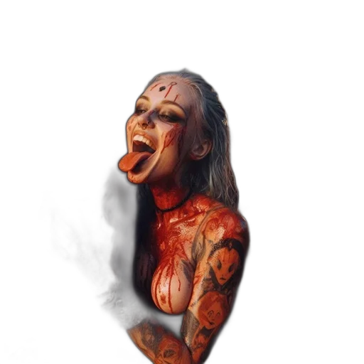 creature, face, mask, animal, photorealistic, concept art, 3d render, fantasy art transparent PNG cut-out
