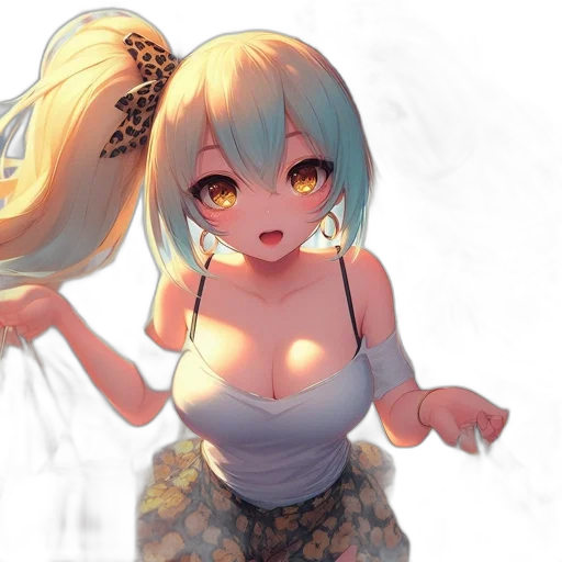 dress, dragon, robot, staff, anime, fantasy art, 3d render, concept art transparent PNG cut-out